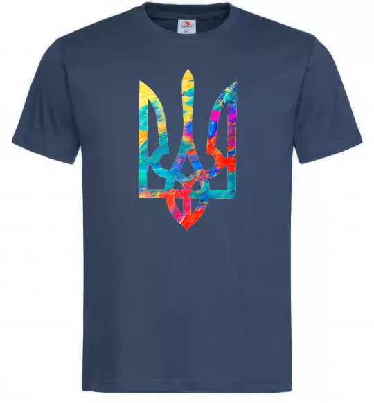 Мужская футболка Герб - фарби Темно-синий фото