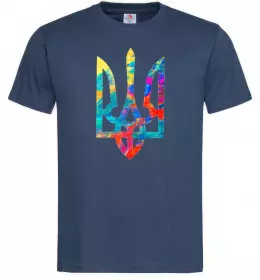 Мужская футболка Герб - фарби Темно-синий фото
