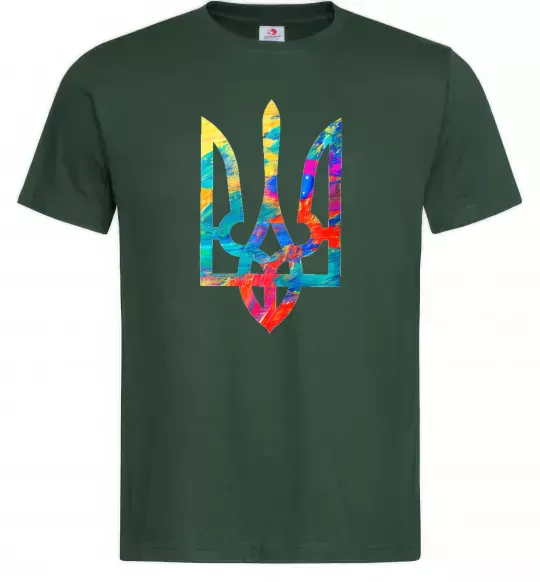 Мужская футболка Герб - фарби Темно-зеленый фото