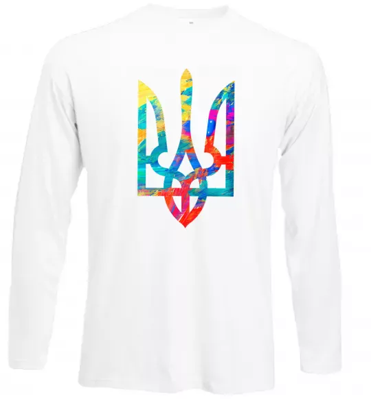 Лонгслів Герб - фарби Білий фото