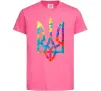 Детская футболка Герб - фарби Ярко-розовый фото