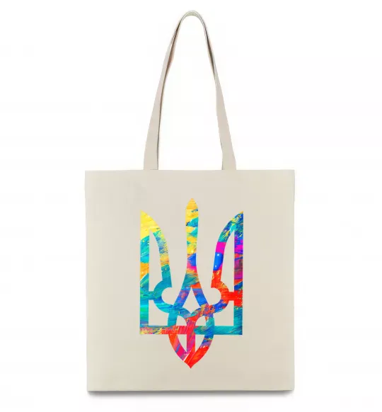 Еко-сумка Герб - фарби Бежевий фото