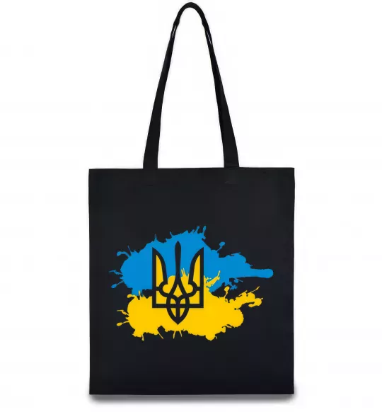 Эко-сумка Герб і Прапор - фарби Черный фото
