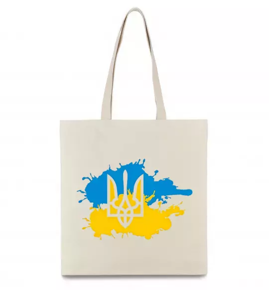 Эко-сумка Герб і Прапор - фарби Бежевый фото