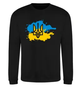 Світшот Герб і Прапор - фарби Чорний фото