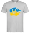 Мужская футболка Герб і Прапор - фарби Серый фото