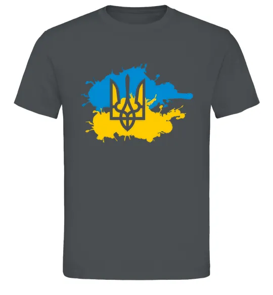 Мужская футболка Герб і Прапор - фарби Графит фото