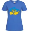 Жіноча футболка Герб і Прапор - фарби Яскраво-синій фото