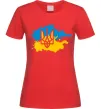 Жіноча футболка Герб і Прапор - фарби Червоний фото
