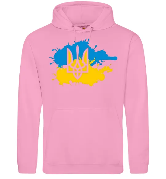 Чоловіча толстовка (худі) Герб і Прапор - фарби Рожевий фото