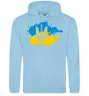 Жіноча толстовка (худі) Герб і Прапор - фарби Блакитний фото