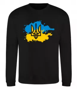 Свитшот Герб і Прапор - фарби Черный фото