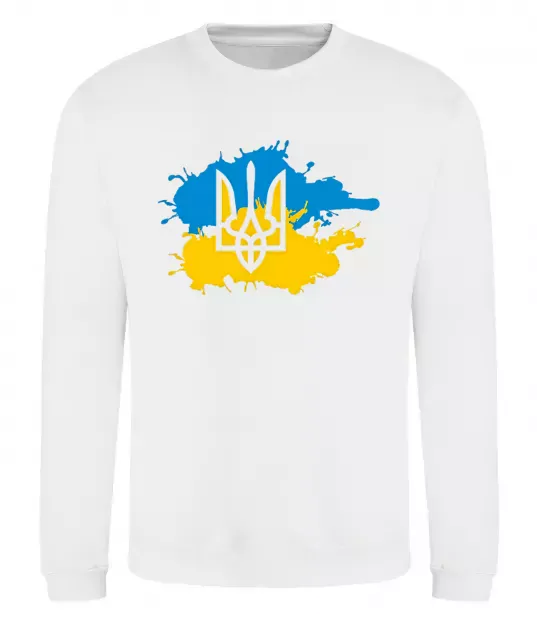 Свитшот Герб і Прапор - фарби Белый фото