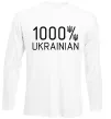 Лонгслив 1000% Ukrainian Белый фото