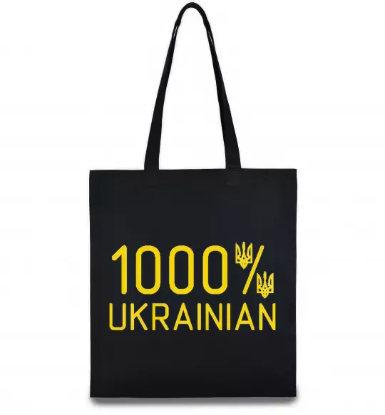 Эко-сумка 1000% Ukrainian Черный фото