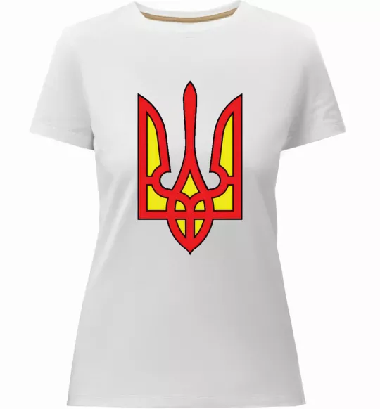 Жіноча преміум футболка Super Ukrainian Білий фото