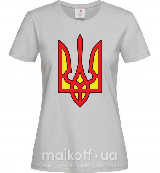 Жіноча футболка Super Ukrainian Сірий фото