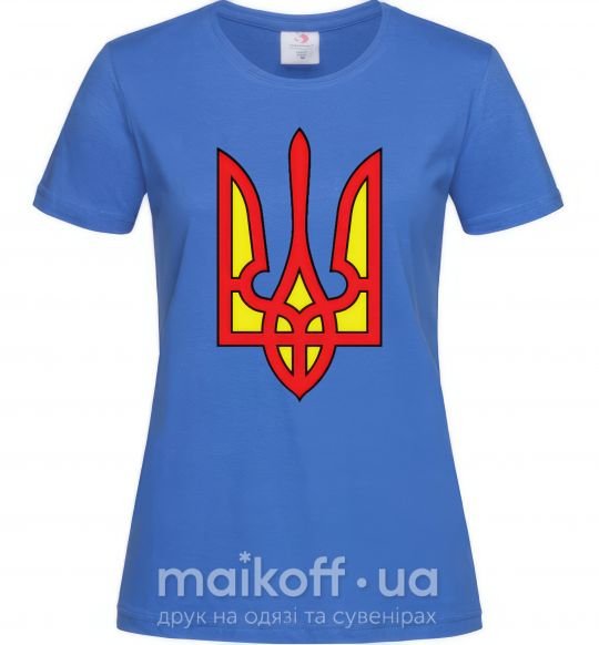 Жіноча футболка Super Ukrainian Яскраво-синій фото