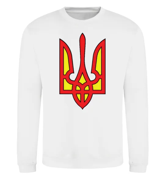 Світшот Super Ukrainian Білий фото
