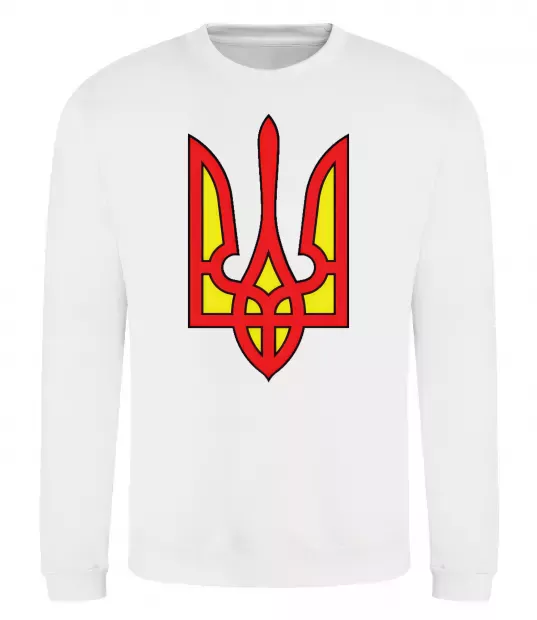 Світшот Super Ukrainian Білий фото