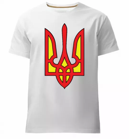 Мужская премиум футболка Super Ukrainian Белый фото