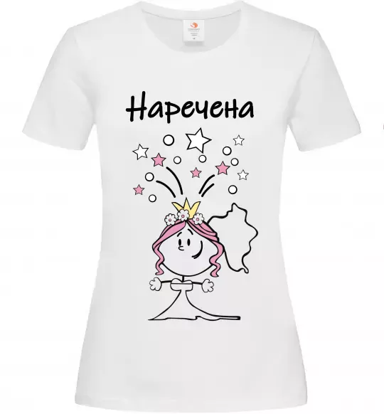 Жіноча футболка Наречена (дівчинка) Білий фото