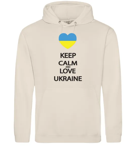 Женская толстовка (худи) Keep calm and love Ukraine Таш фото