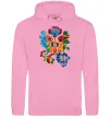 Чоловіча толстовка (худі) Герб квіти Рожевий фото
