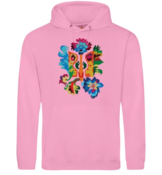 Женская толстовка (худи) Герб квіти Розовый фото