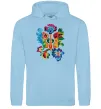 Женская толстовка (худи) Герб квіти Голубой фото