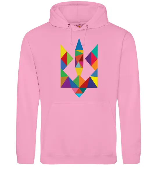 Чоловіча толстовка (худі) Герб - мозаїка Рожевий фото
