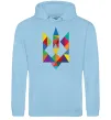 Женская толстовка (худи) Герб - мозаїка Голубой Женская толстовка (худи) Герб - мозаїка Голубой фото