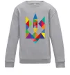 Детский Свитшот Герб - мозаїка Серый меланж Детский Свитшот Герб - мозаїка Серый меланж фото