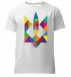 Чоловіча преміум футболка Герб - мозаїка Білий Чоловіча преміум футболка Герб - мозаїка Білий фото