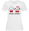 Жіноча футболка Люблю Україну! Білий фото