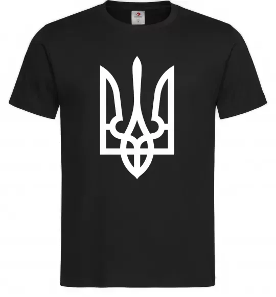 Мужская футболка Білий герб Черный фото