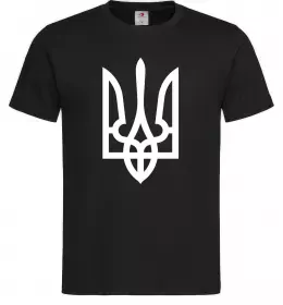 Мужская футболка Білий герб Черный фото