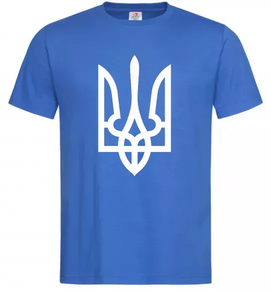 Мужская футболка Білий герб Ярко-синий фото