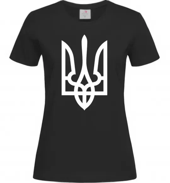 Женская футболка Білий герб Черный фото
