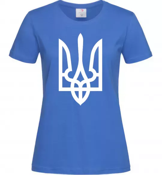 Женская футболка Білий герб Ярко-синий фото