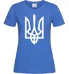 Женская футболка Білий герб Ярко-синий Женская футболка Білий герб Ярко-синий фото