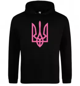Женская толстовка (худи) Герб рожевий Черный фото