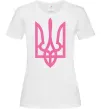 Женская футболка Герб рожевий Белый фото