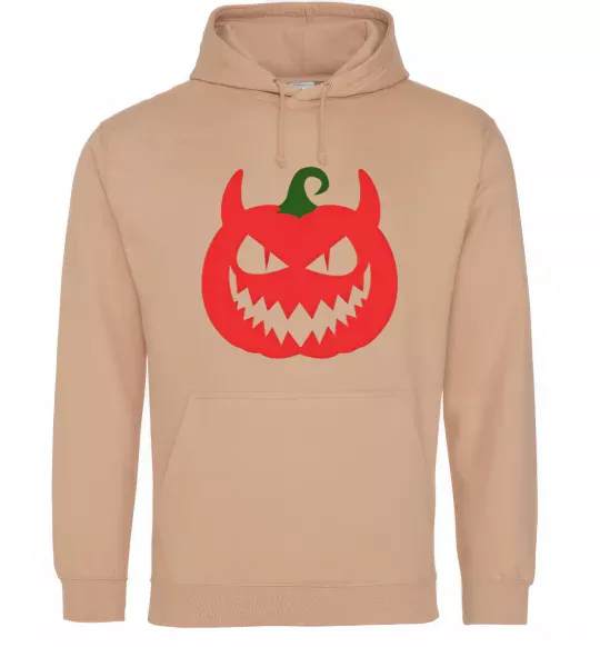 Жіноча толстовка (худі) Злий гарбуз Пісочний фото