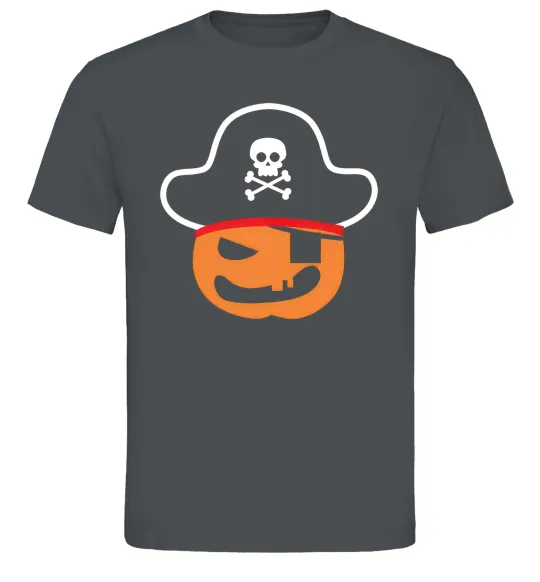 Мужская футболка ТЫКВА-ПИРАТ Графит фото