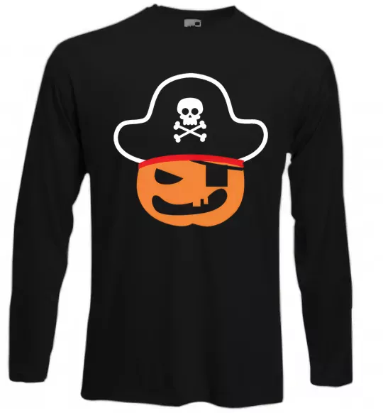 Лонгслив ТЫКВА-ПИРАТ Черный фото