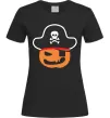 Женская футболка ТЫКВА-ПИРАТ Черный фото