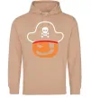 Женская толстовка (худи) ТЫКВА-ПИРАТ Песочный Женская толстовка (худи) ТЫКВА-ПИРАТ Песочный фото