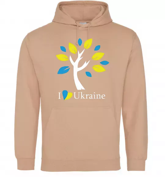 Жіноча толстовка (худі) Україна - дерево Пісочний фото
