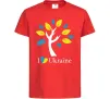 Дитяча футболка Україна - дерево Червоний Дитяча футболка Україна - дерево Червоний фото